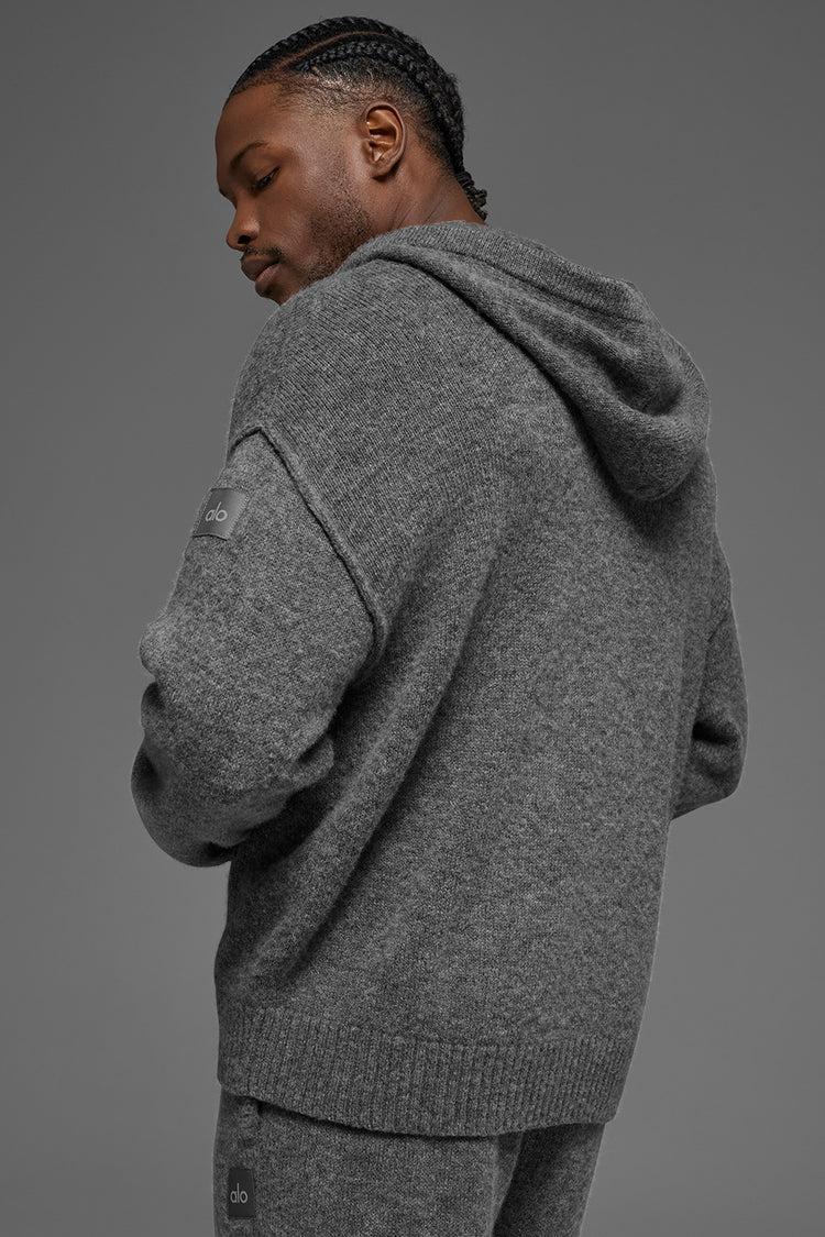 Wool Cashmere New Class Full Zip Hoodie - Platinum Grey Product Image