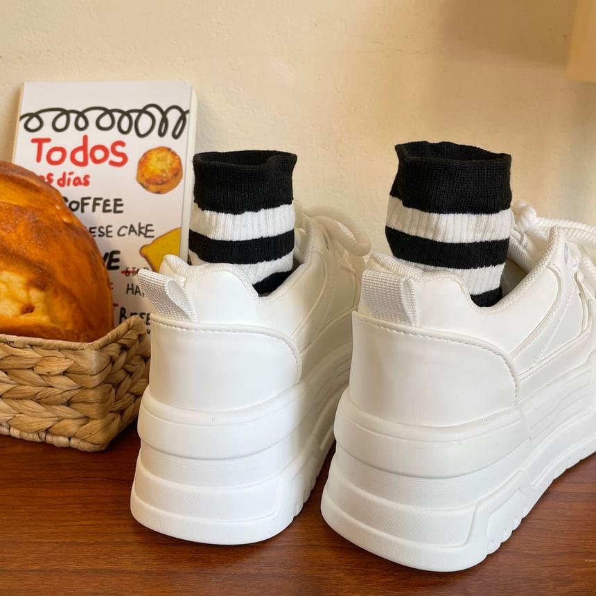 Plain Platform Sneakers Product Image