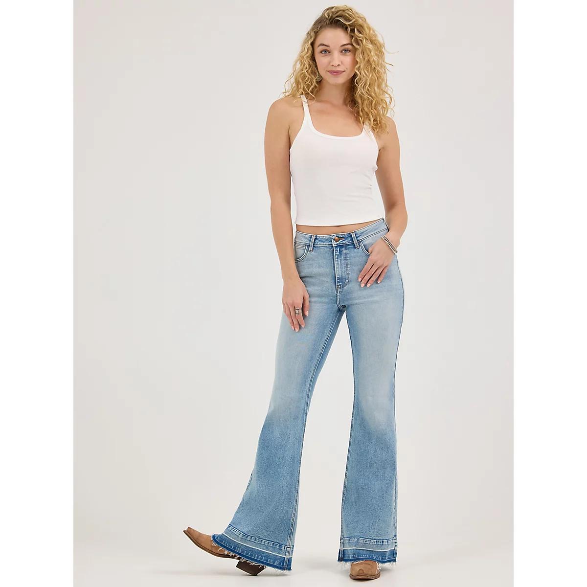 Women's Wrangler® Fierce Flare Jean in Granite Product Image