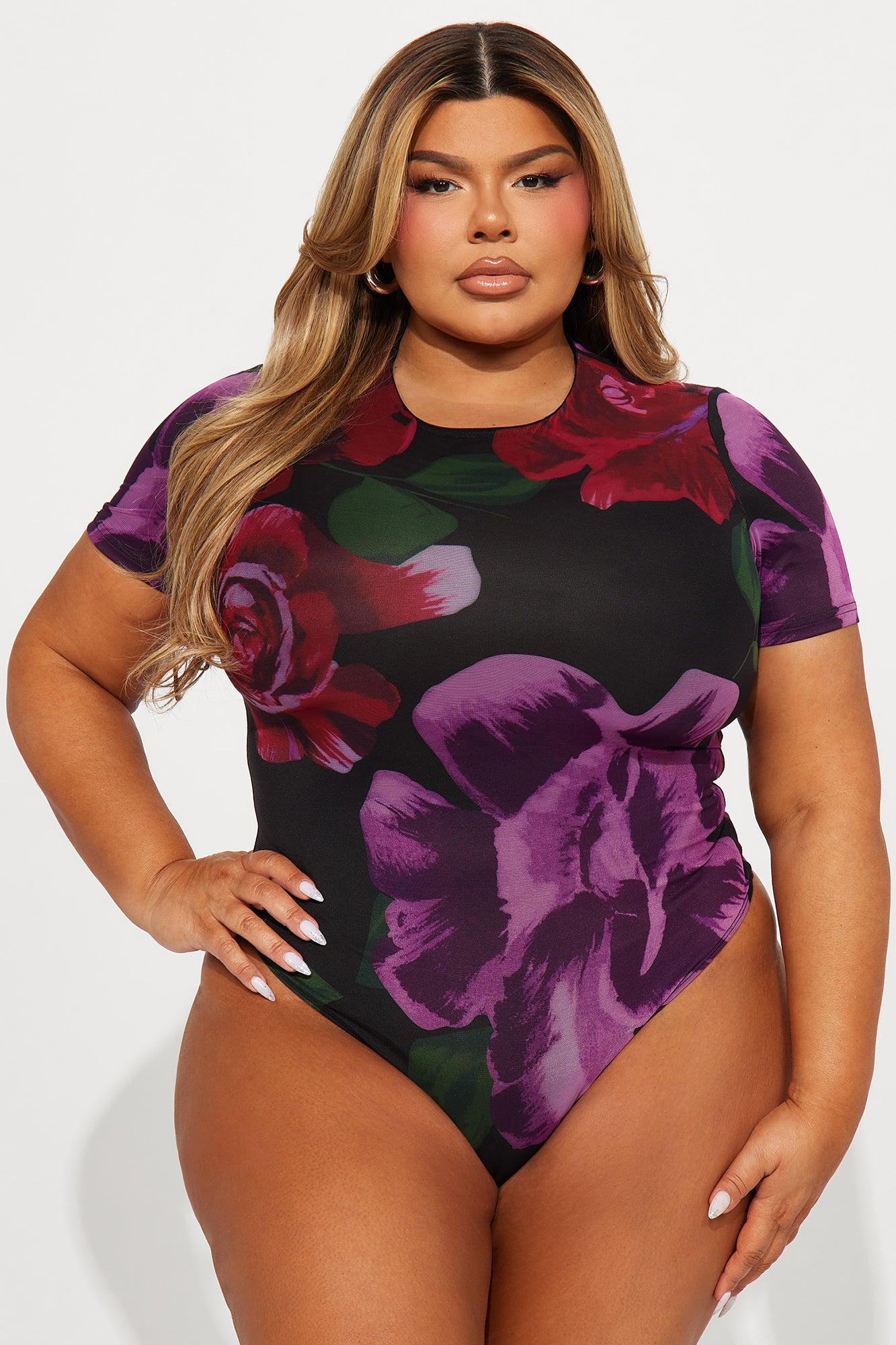Sweetest Scent Mesh Bodysuit - Black/combo Product Image