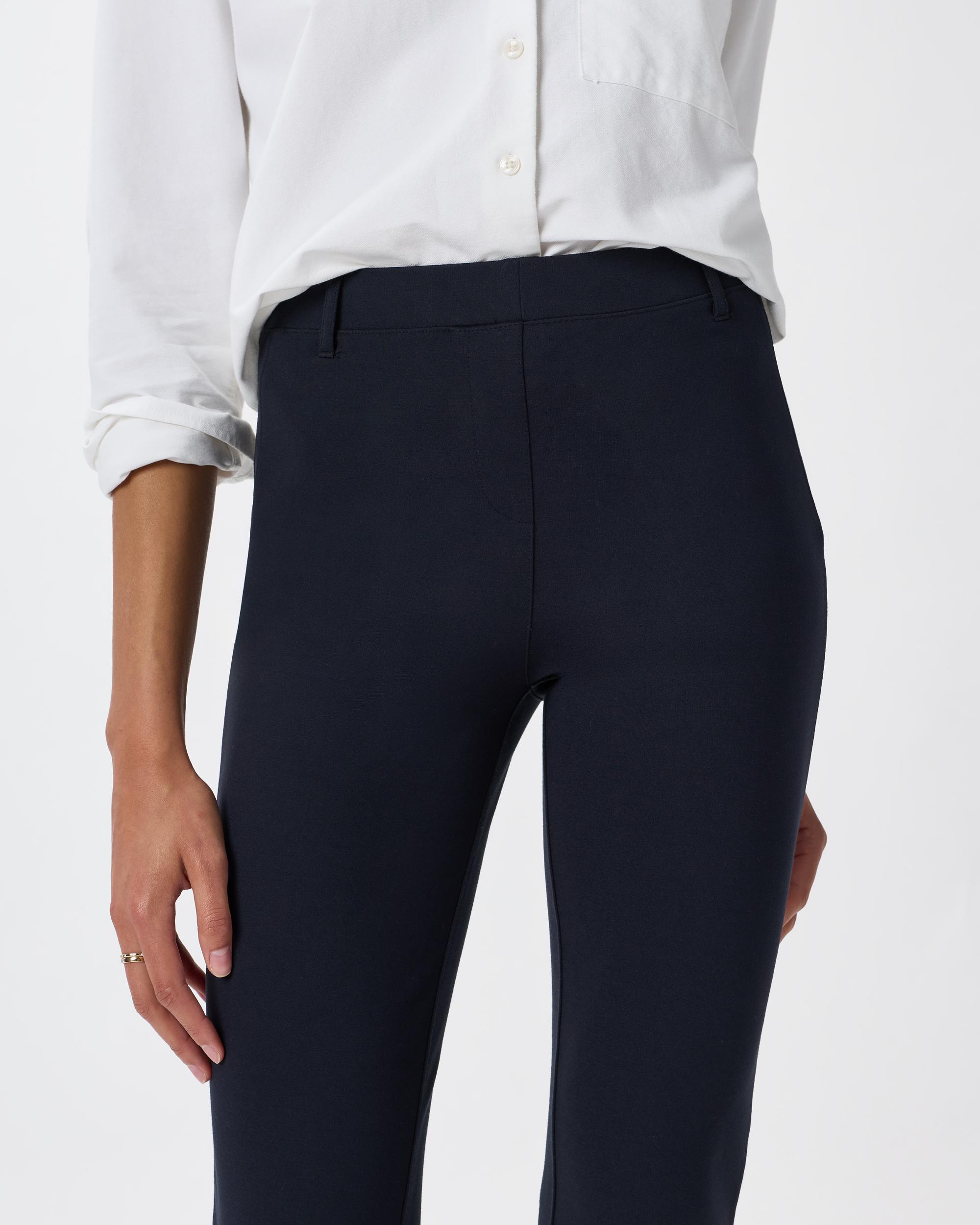 Quince | Women's Ultra-Stretch Ponte Straight Leg Pants Petite Rayon Product Image