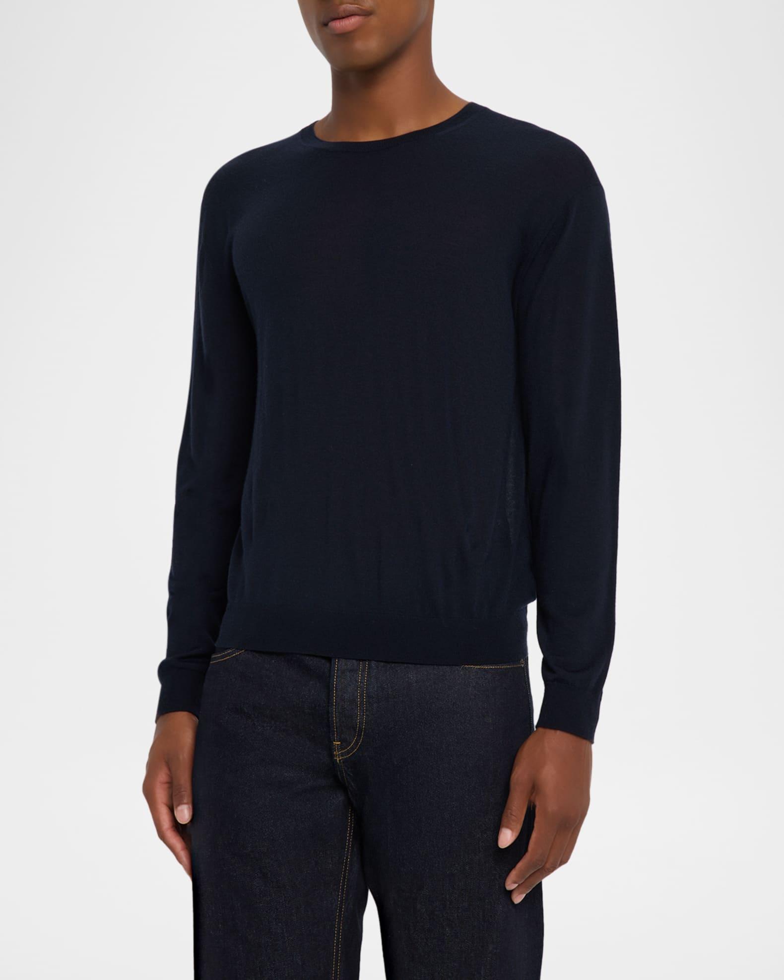 Men's Superfine Wool and Cashmere Crewneck Sweater Product Image