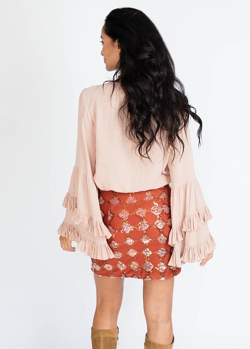 Jaycie Skirt in Rust Female Product Image