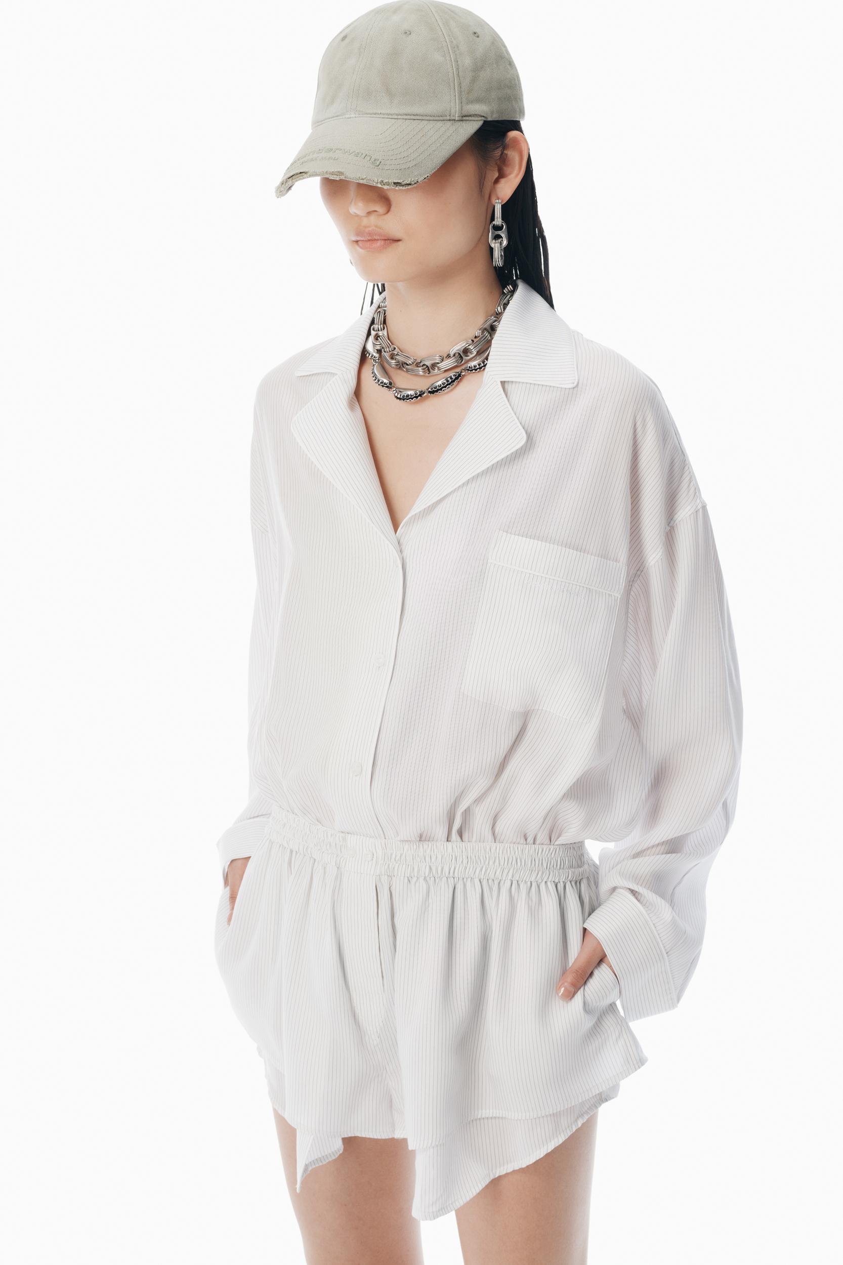 Black & White Pre-styled Pajama Romper Product Image