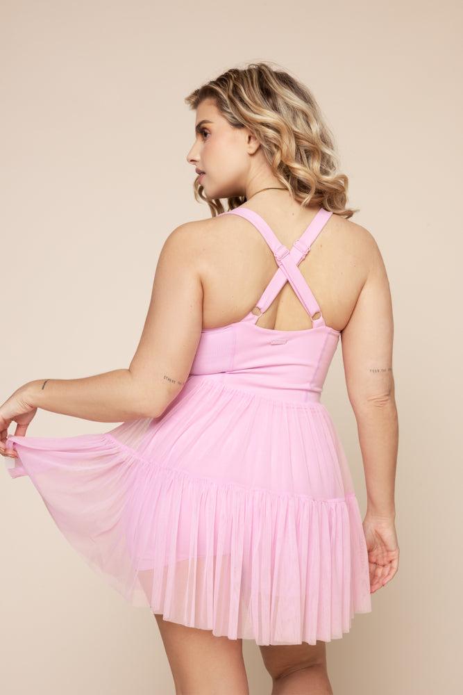 Corset Pirouette Dress - Bubblegum Product Image