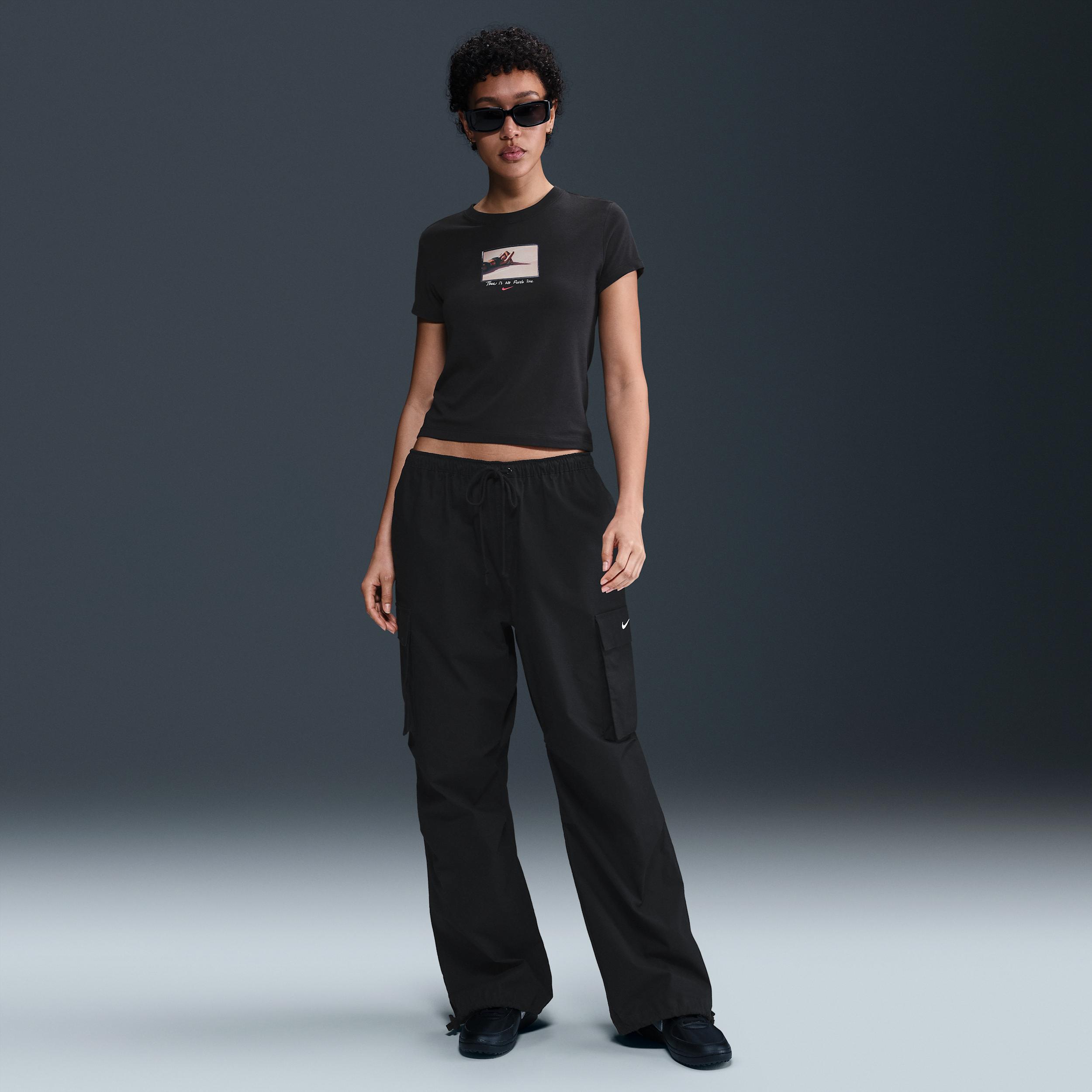 Womens Nike Sportswear Chill Knit Slim Cropped T-Shirt | HV6408-423 Product Image