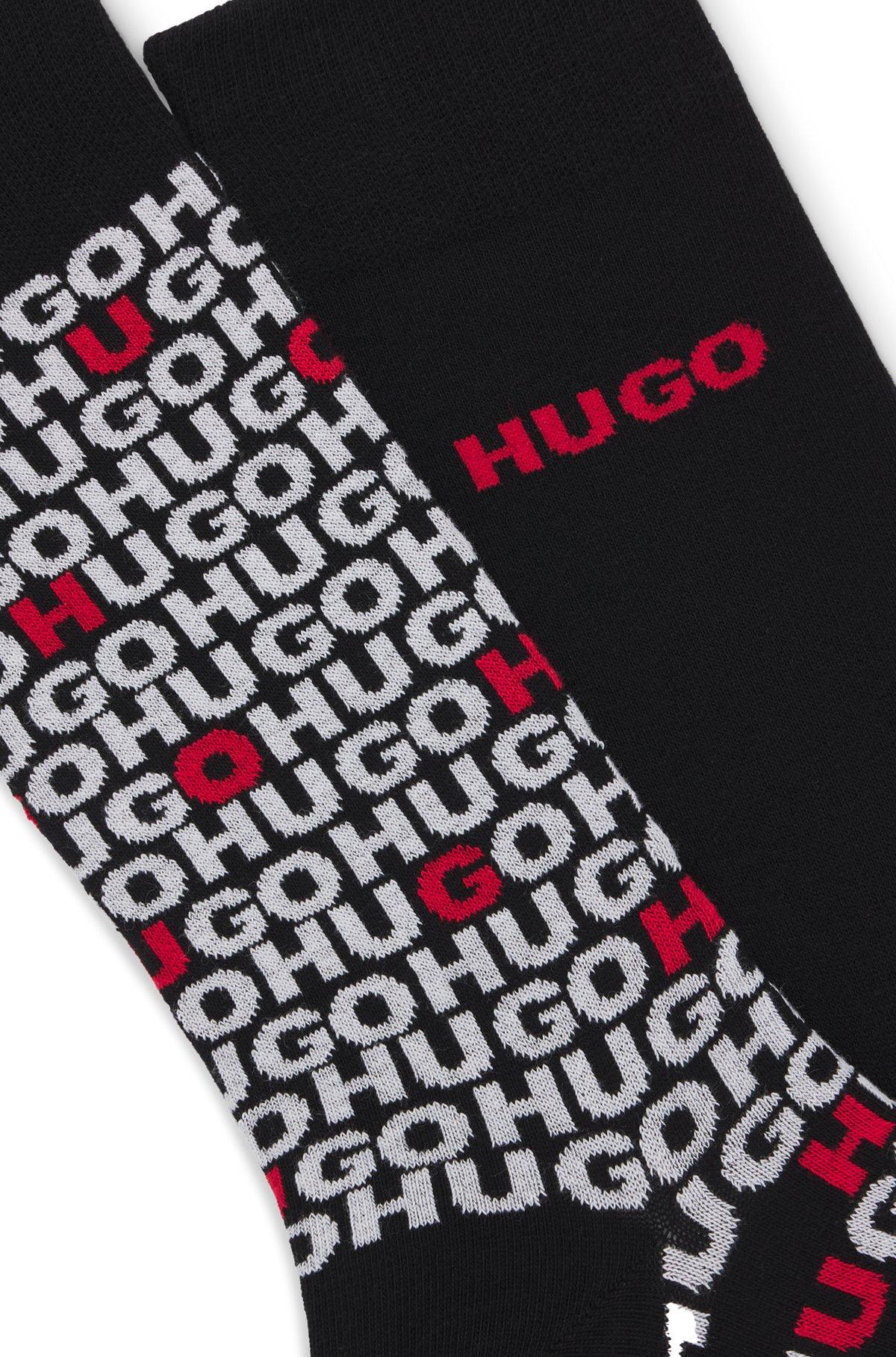 Two-pack of regular-length socks with logo details Product Image