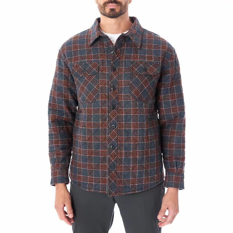 Men's Smith's Workwear Quilted Flannel Shirt Jacket,  Product Image