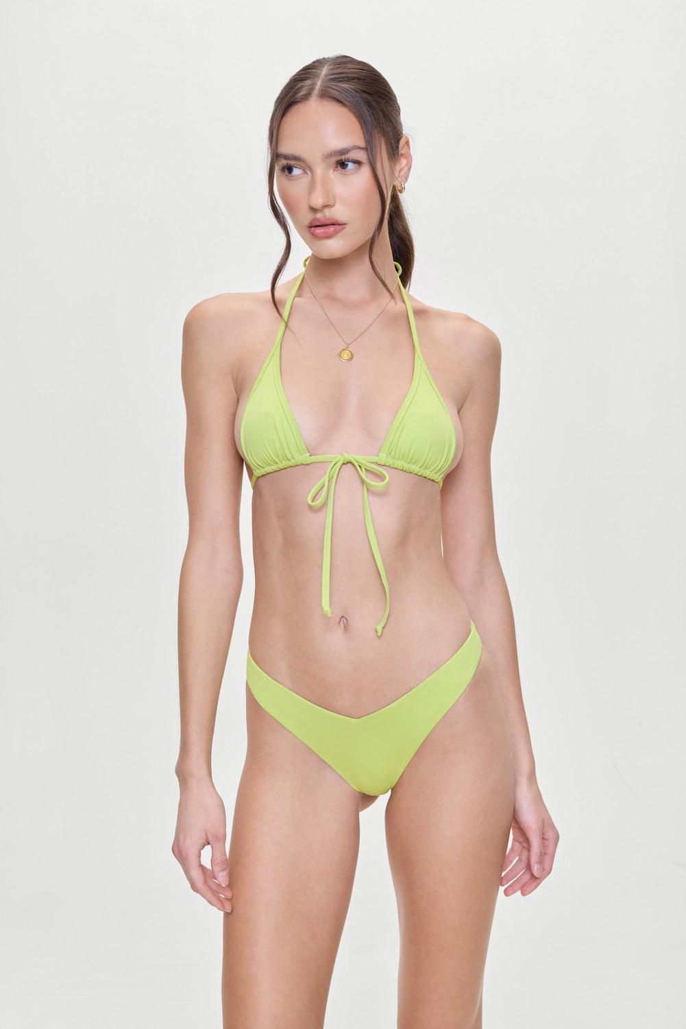 Paradise Halter Bikini Top - Lily Pad Product Image