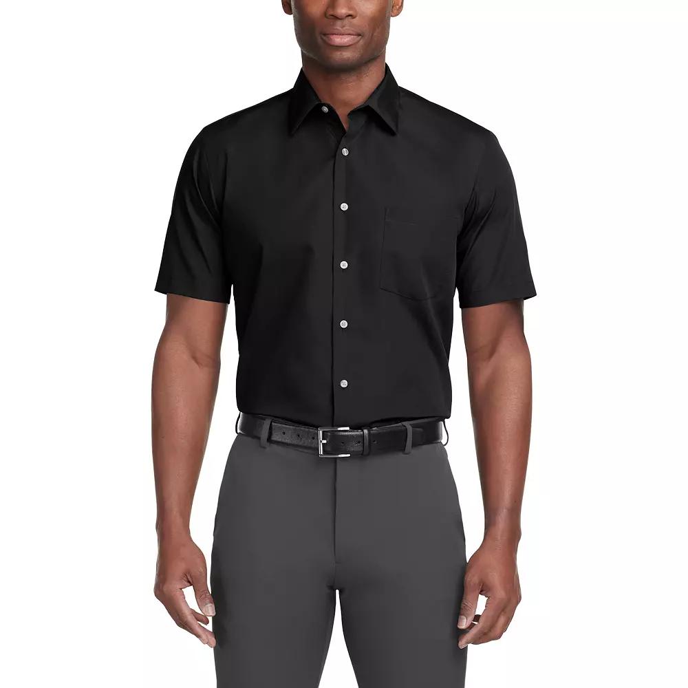 Men's Van Heusen Poplin Short Sleeve Dress Shirt,  Product Image