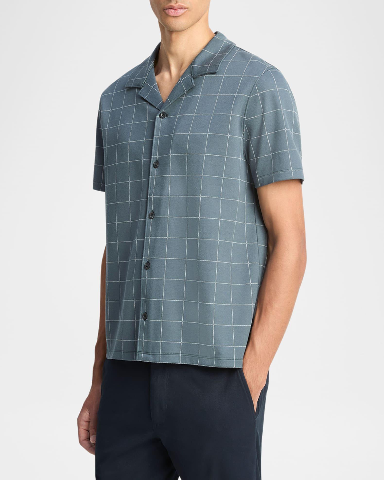 Men's Windowpane Check Camp Shirt Product Image