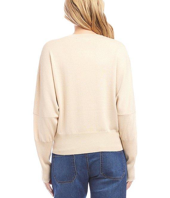 Karen Kane Crew Neck Dolman Sleeve Knit Top Product Image
