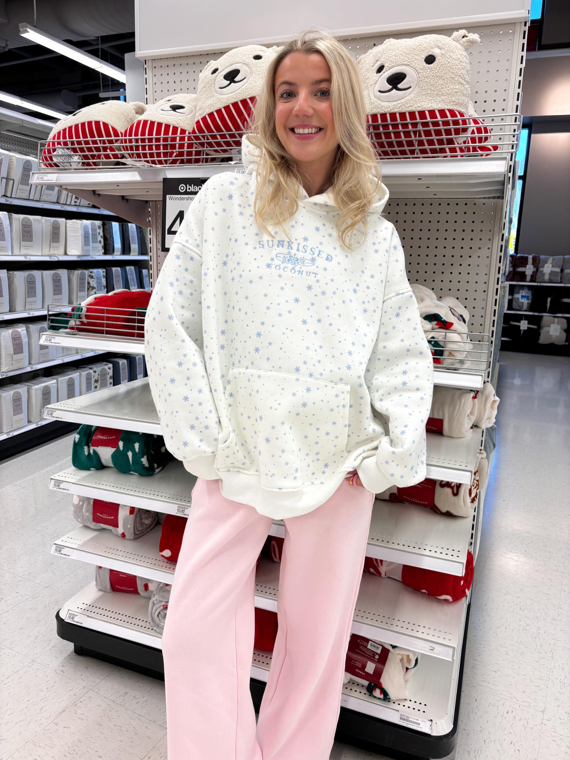 Snowflake Sunkissedcoconut Embroider Hoodie Product Image