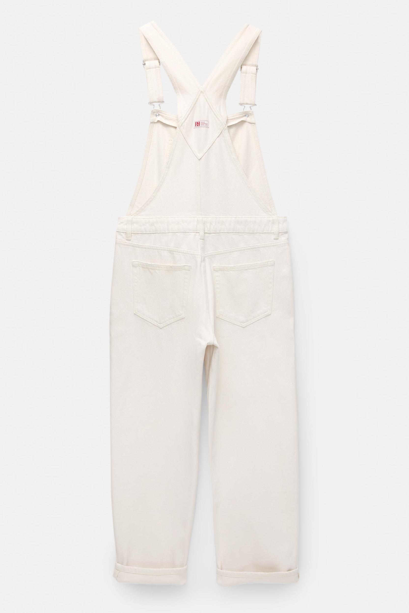 Long denim overalls Product Image
