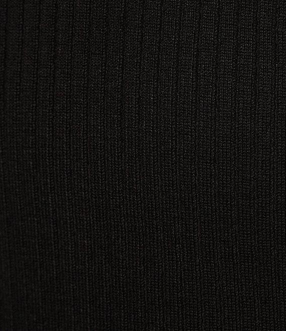 DKNY by Donna Karan Knit Mix Media Cheetah Print Puff Long Sleeve Top Product Image