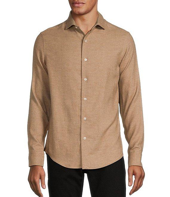 Murano Collezione Canclini Slim Fit Flannel Long Sleeve Woven Shirt Product Image