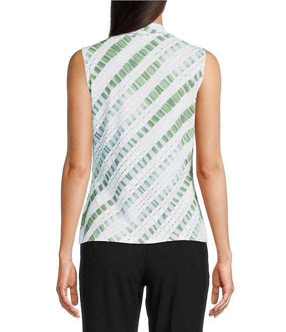 Calvin Klein Printed Matte Jersey V-Neck Sleeveless Cami Product Image