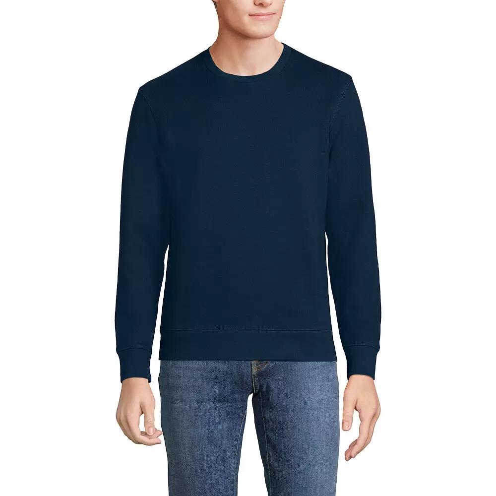 Big & Tall Lands' End Long Sleeve Serious Sweats Crewneck Sweatshirt, Men's,  Product Image