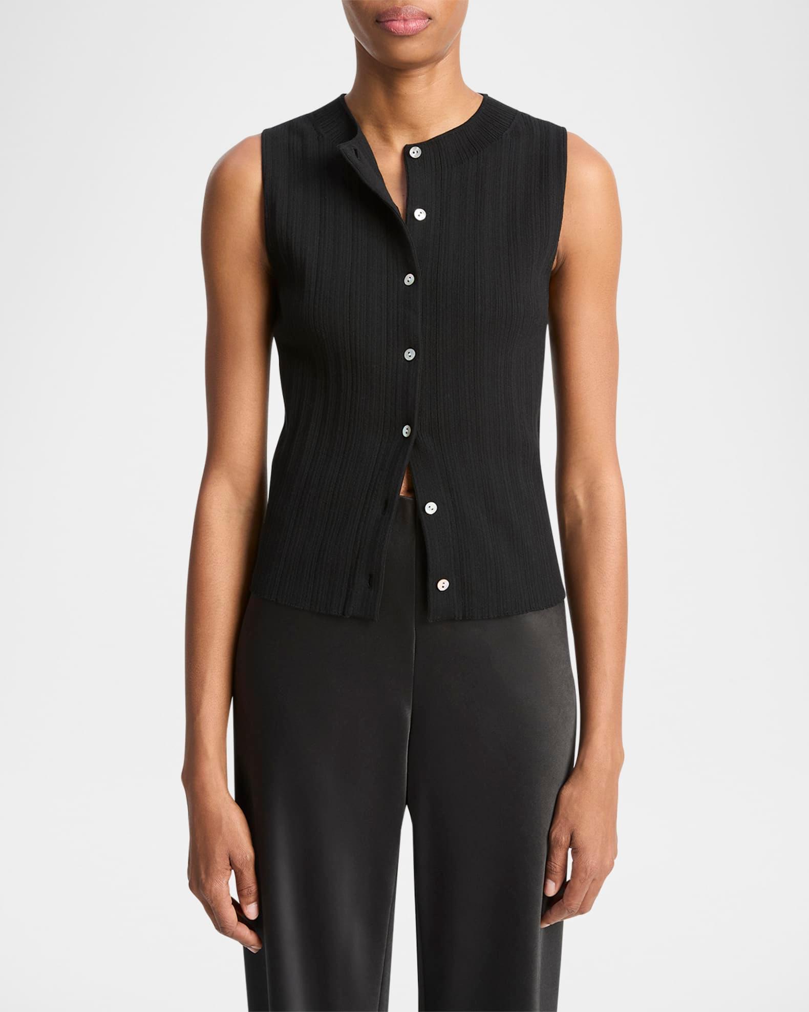 Button-Front Shell Sweater Product Image