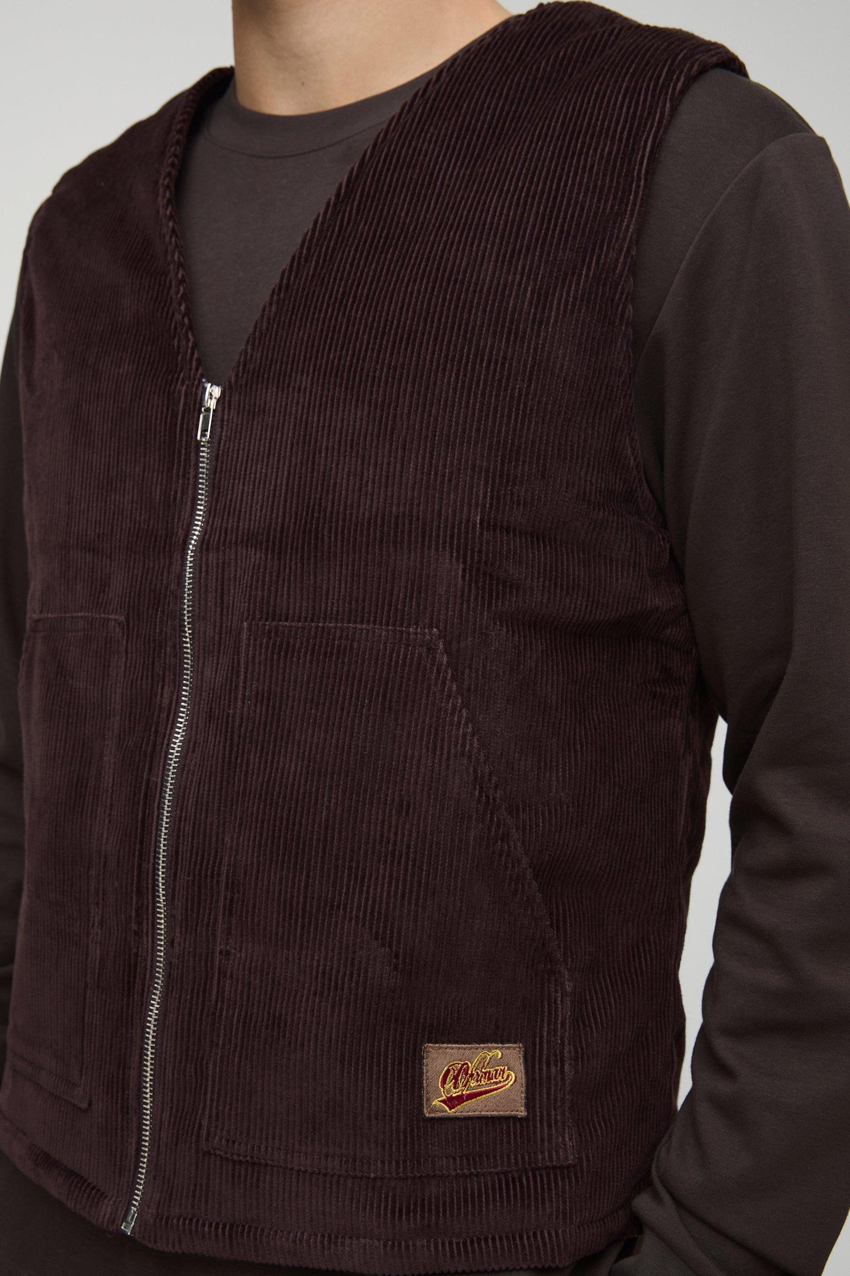 Oversized Boxy Corduroy Undershirt | boohooMAN USA Product Image