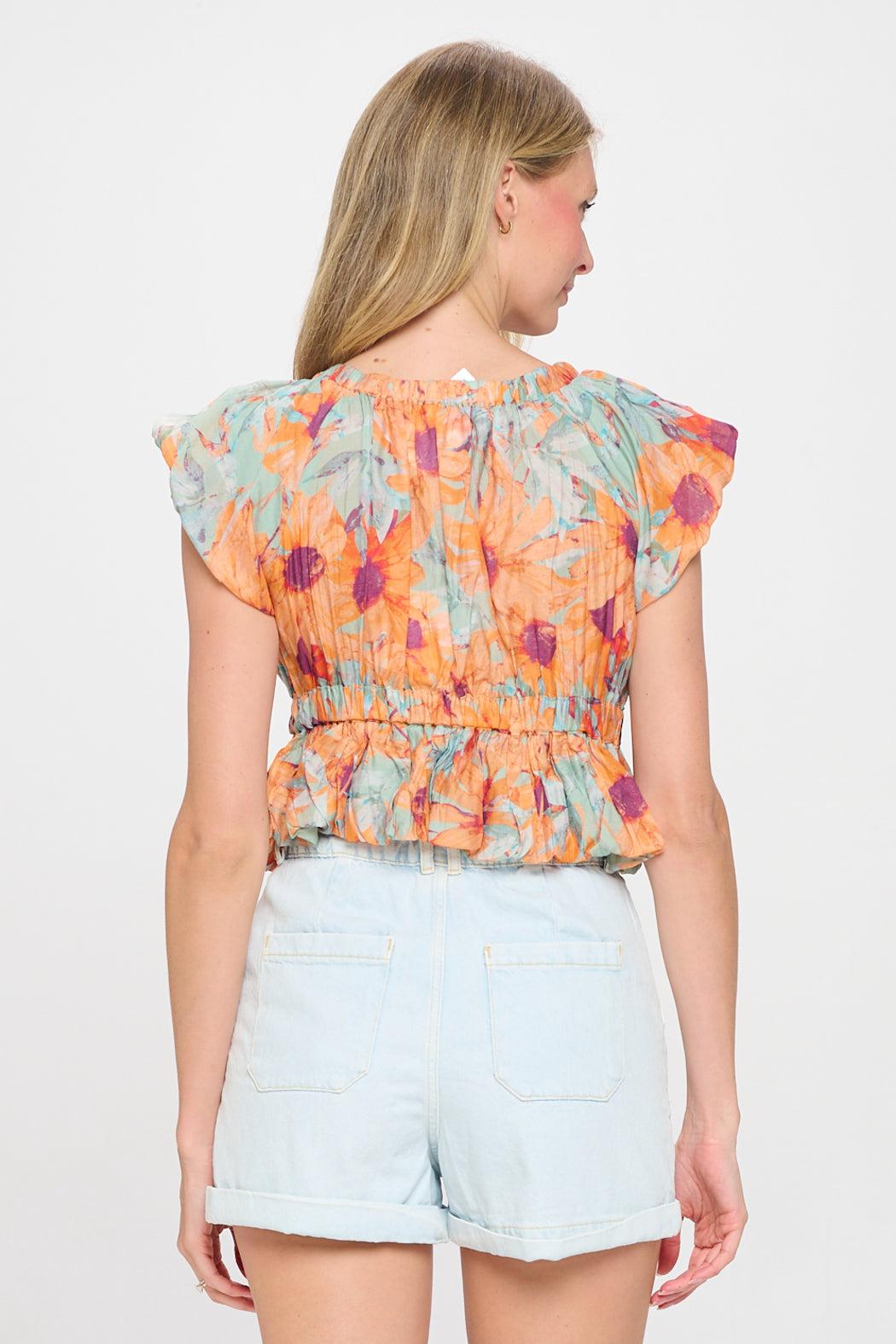 Sunflower Blue Adelina Top Product Image
