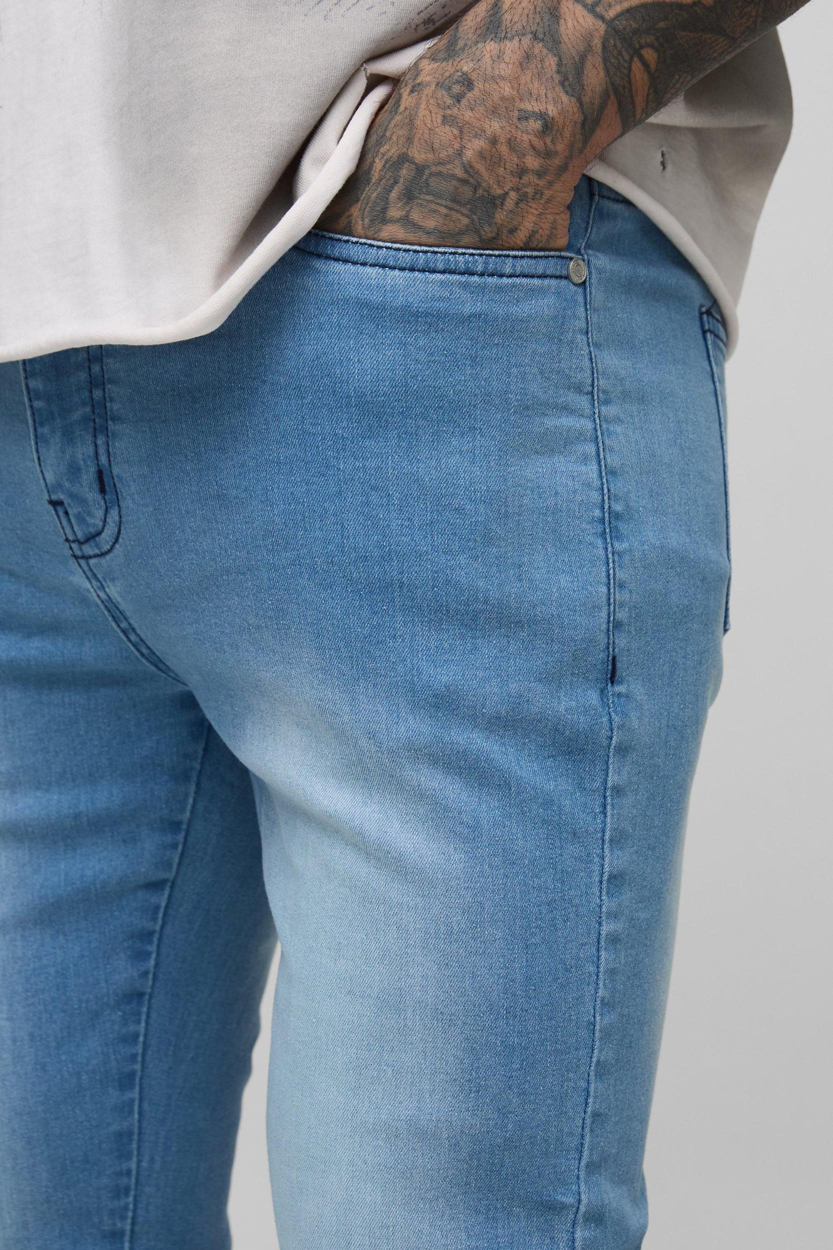 Tall Stretch Skinny Flared Jeans | boohooMAN USA Product Image