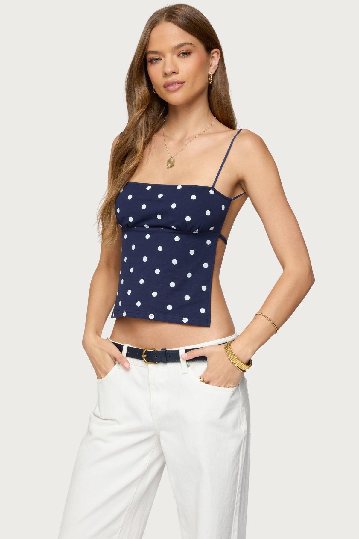 Jinx Polka Dot Open-Back Top Product Image