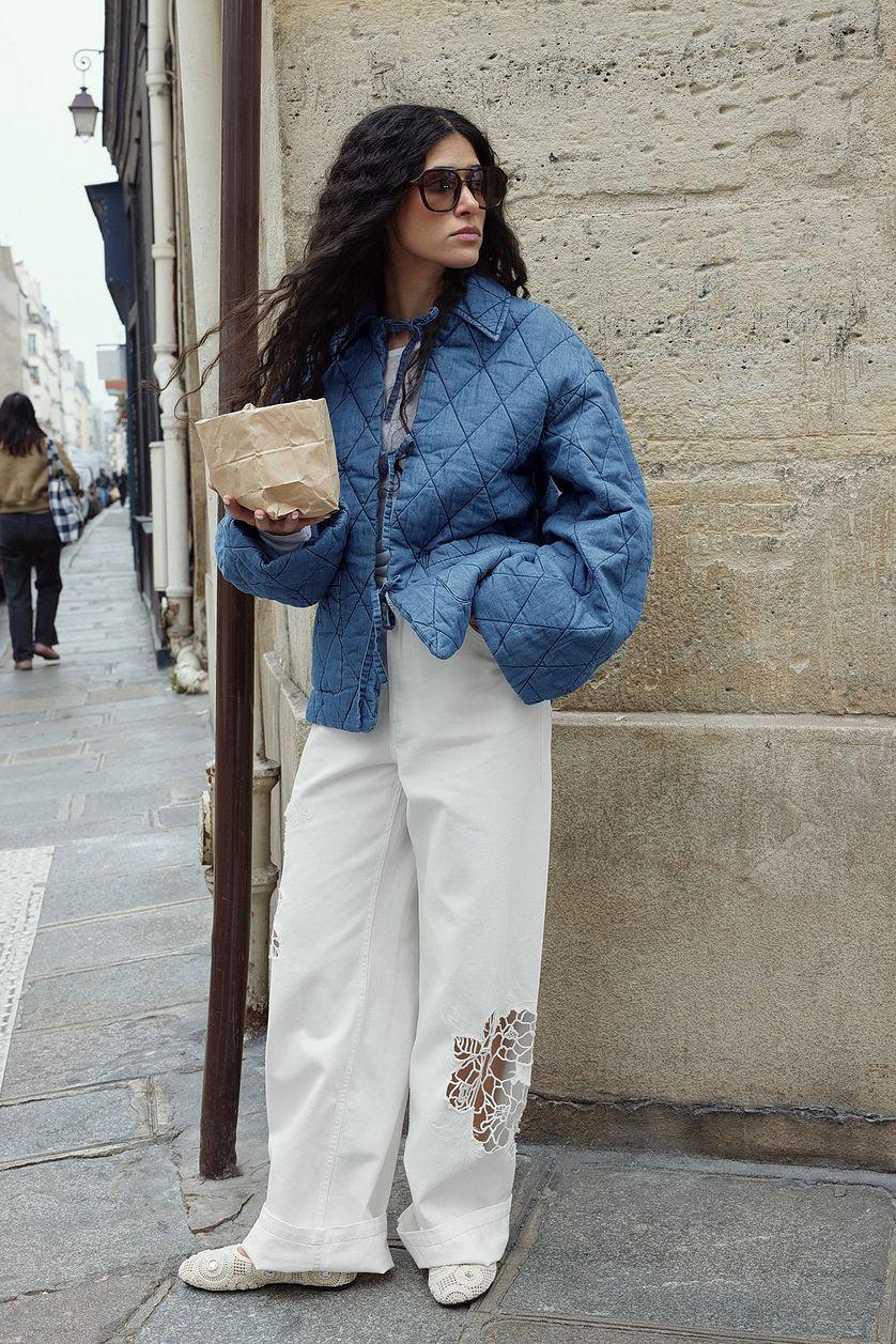 Lace Detail Jeans Product Image