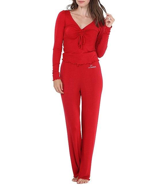 Honeydew Intimates Dreamland Long Sleeve V-Neck Knit Lounge Set Product Image