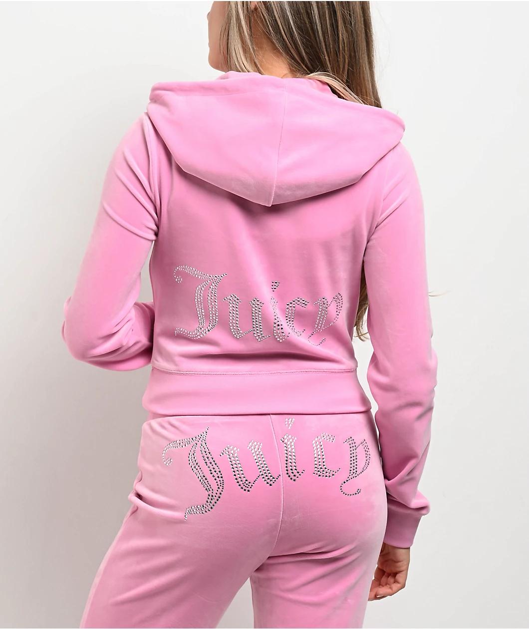 Juicy Couture OG Big Bling Fanciful Velour Zip Hoodie Product Image