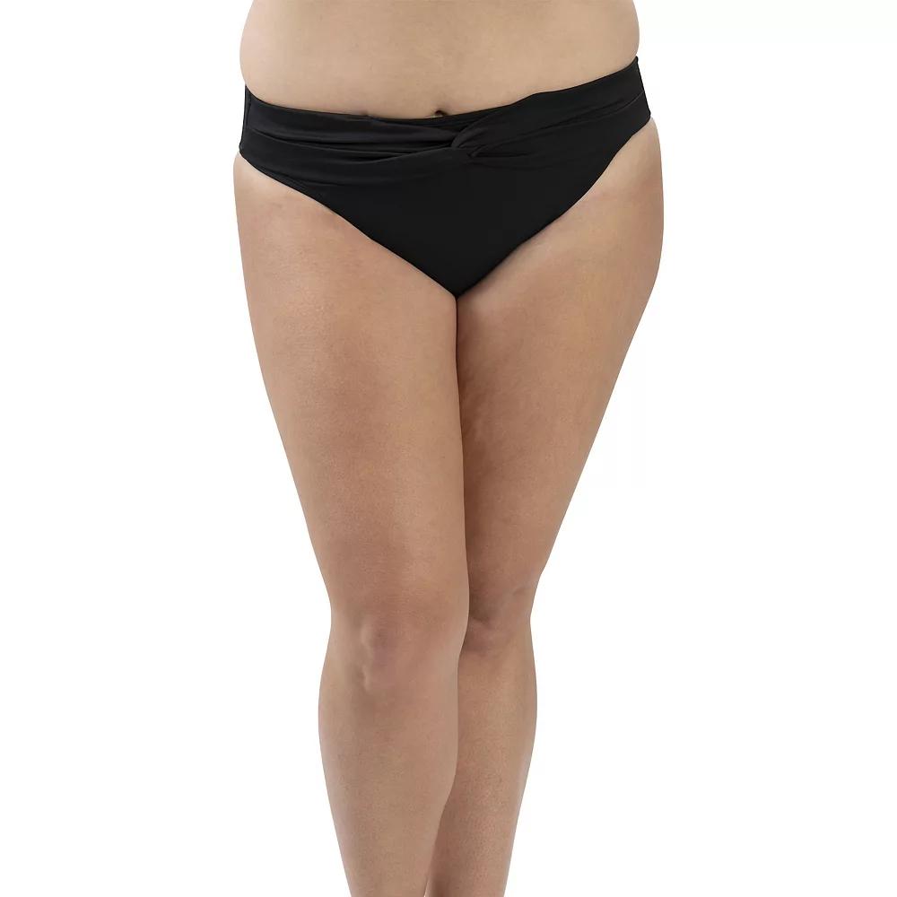 Women's Dolfin Aquashape UPF 50+ Solid Knot-Front Swim Briefs,  Product Image