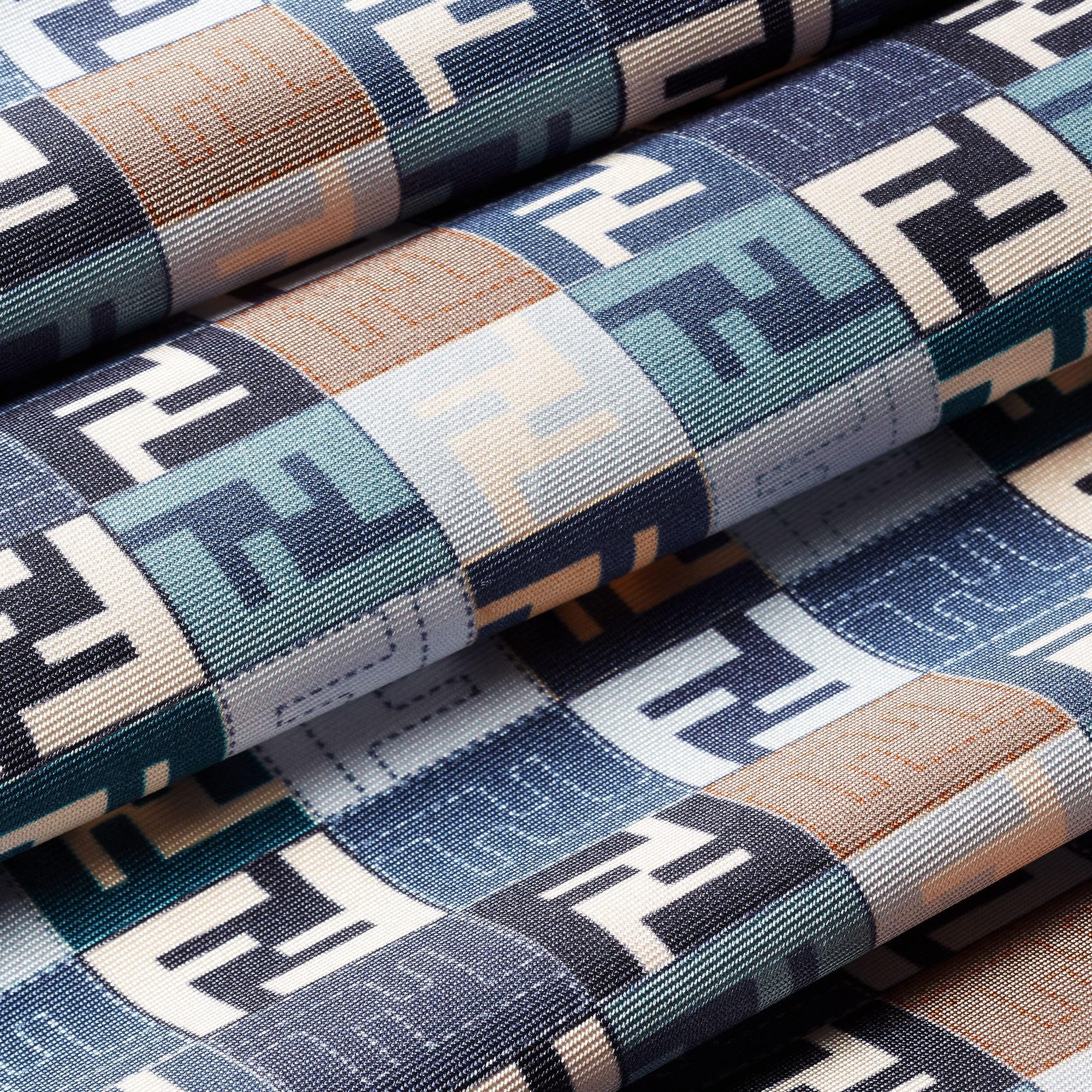 FF FoulardBlue silk foulard Product Image