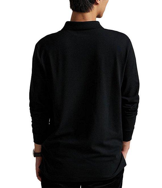 Polo Ralph Lauren Classic Fit Stretch Mesh Long Sleeve Polo Shirt Product Image
