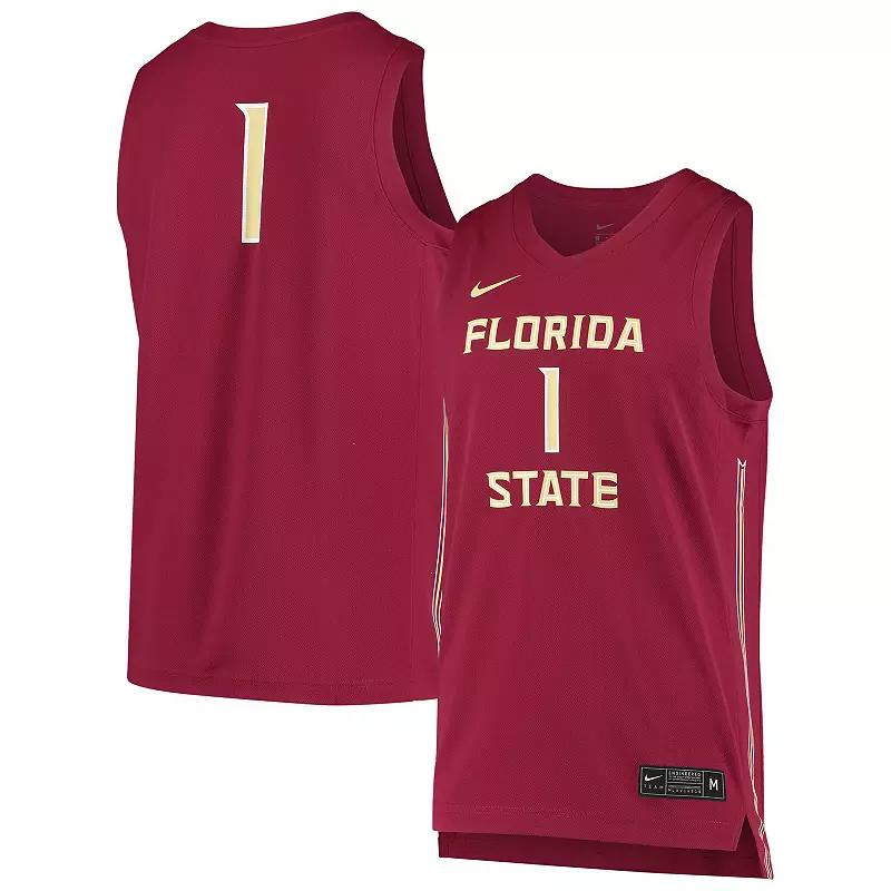 Unisex Nike #1 Garnet Florida State Seminoles Replica Basketball Jersey, Men's, Size: Large, Red Product Image