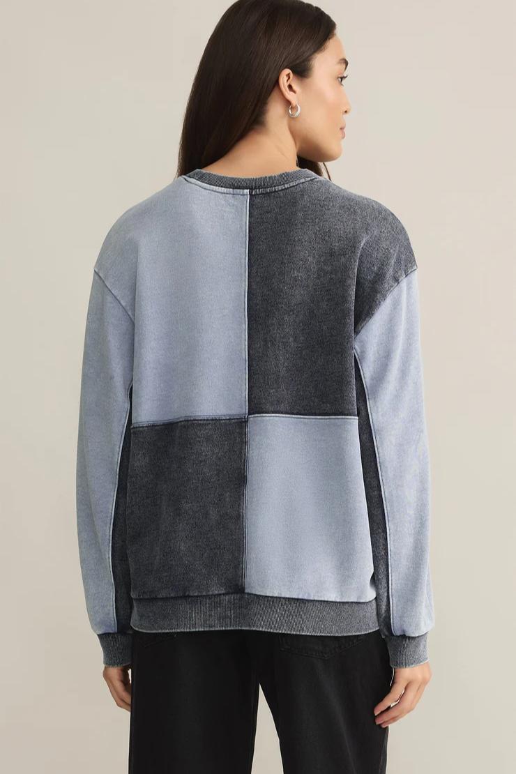 Fair & Square Denim Sweatshirt Product Image