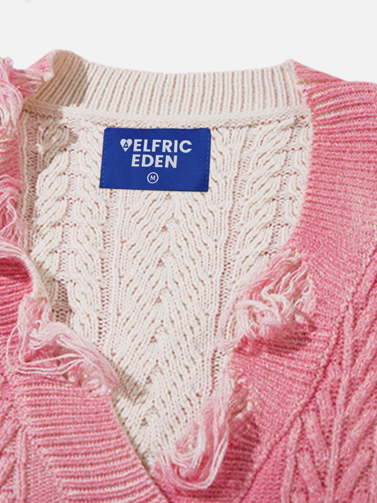 Aelfric Eden Washed Distressed Cardigan Product Image