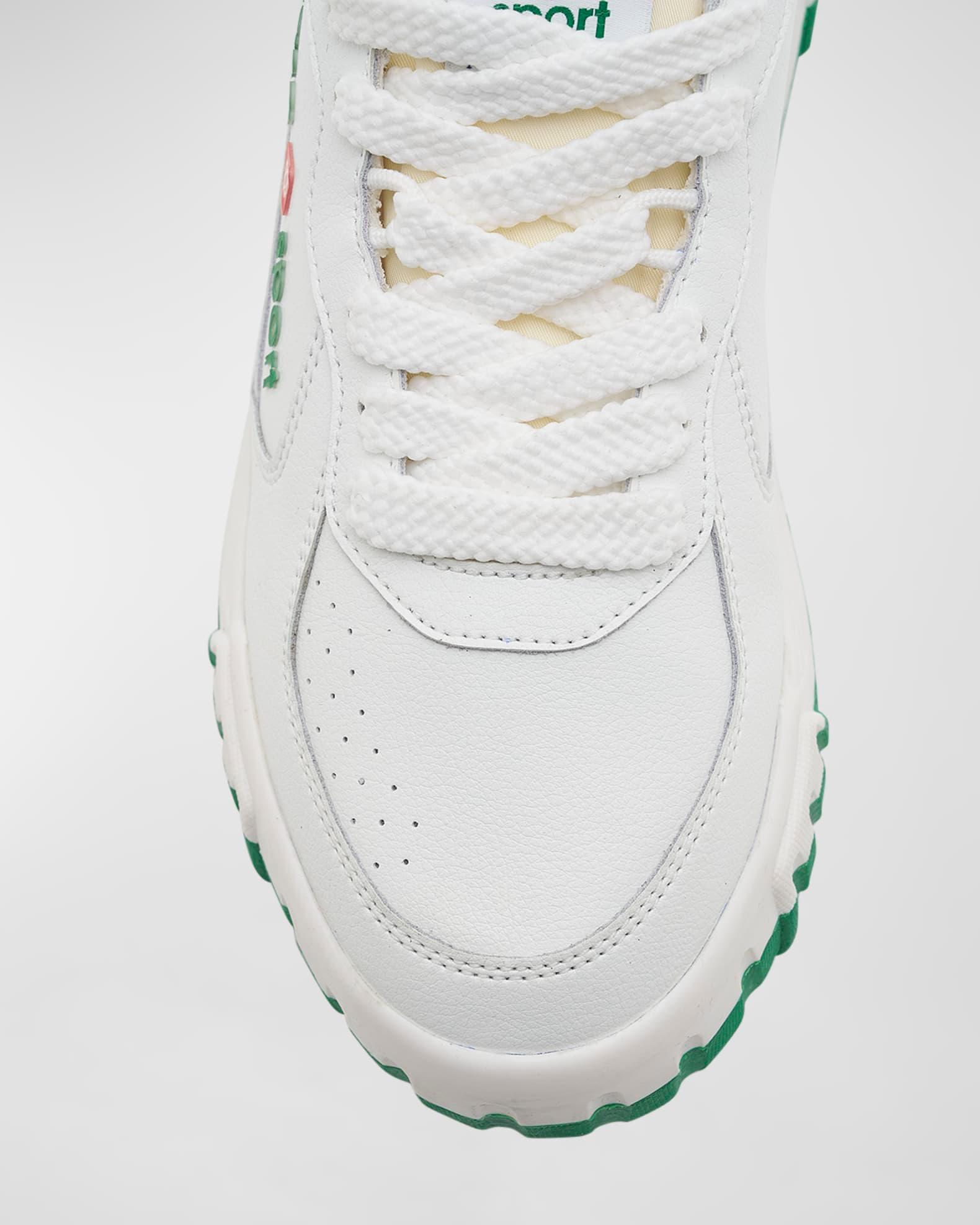 Men's Tennis Court Leather Low-Top Sneakers Product Image