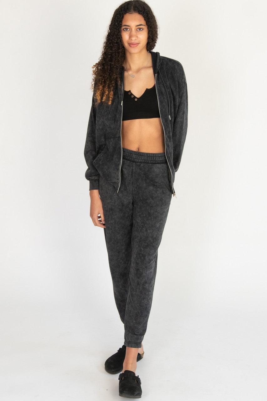 Stone Washed Boyfriend Joggers Product Image