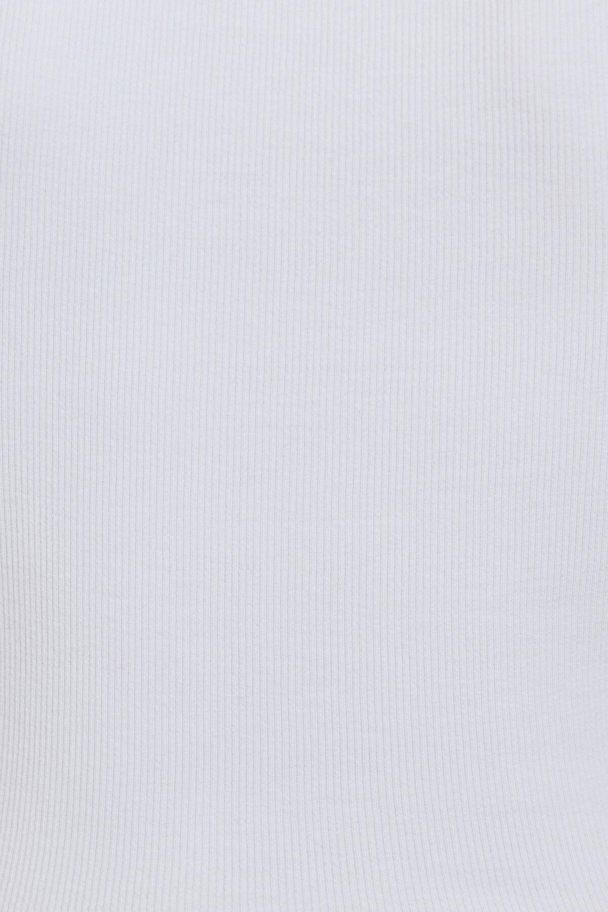 Scoop Neck Ribbed Henley Tank Top Product Image