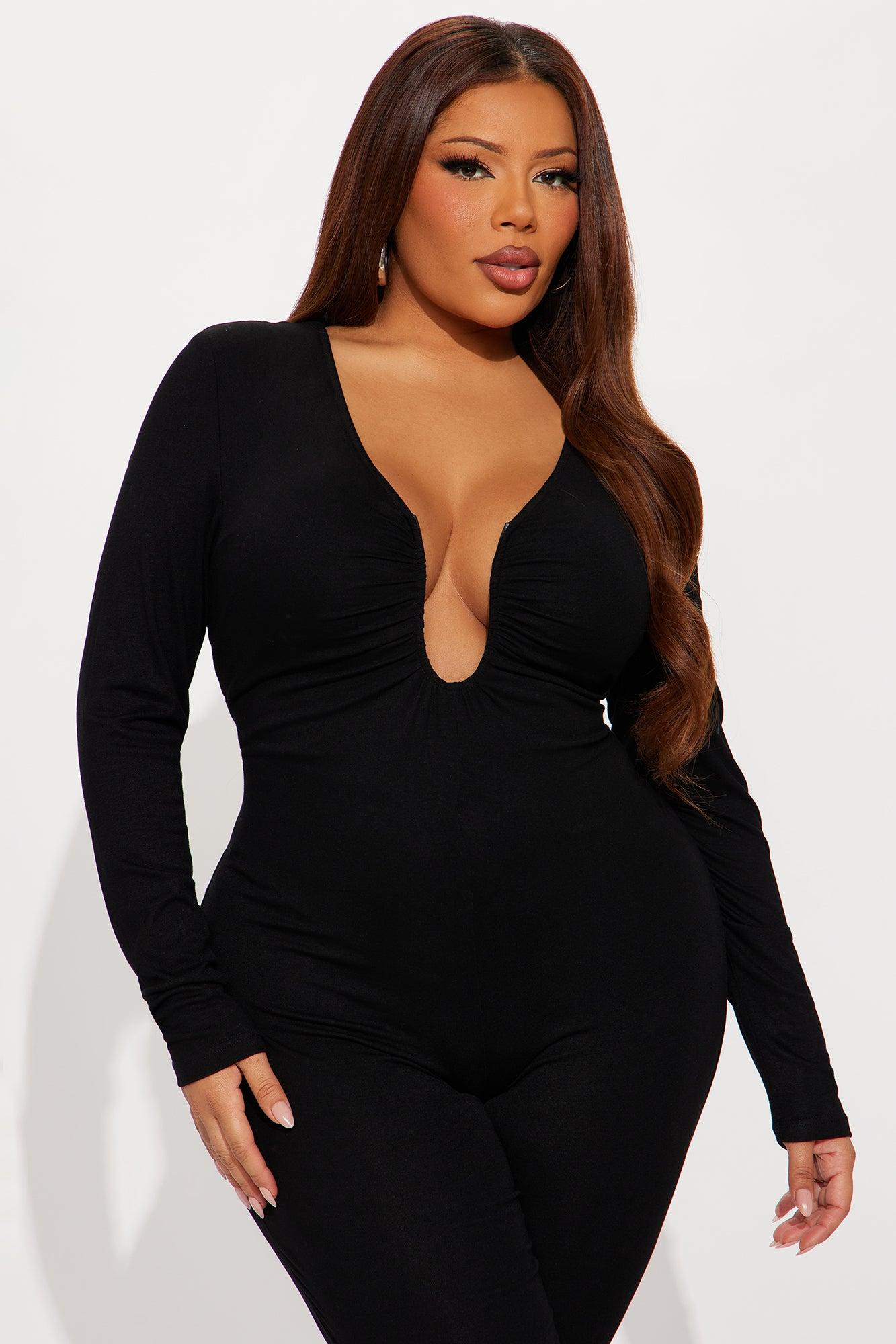 Sensual Club Jumpsuit - Black Female Product Image