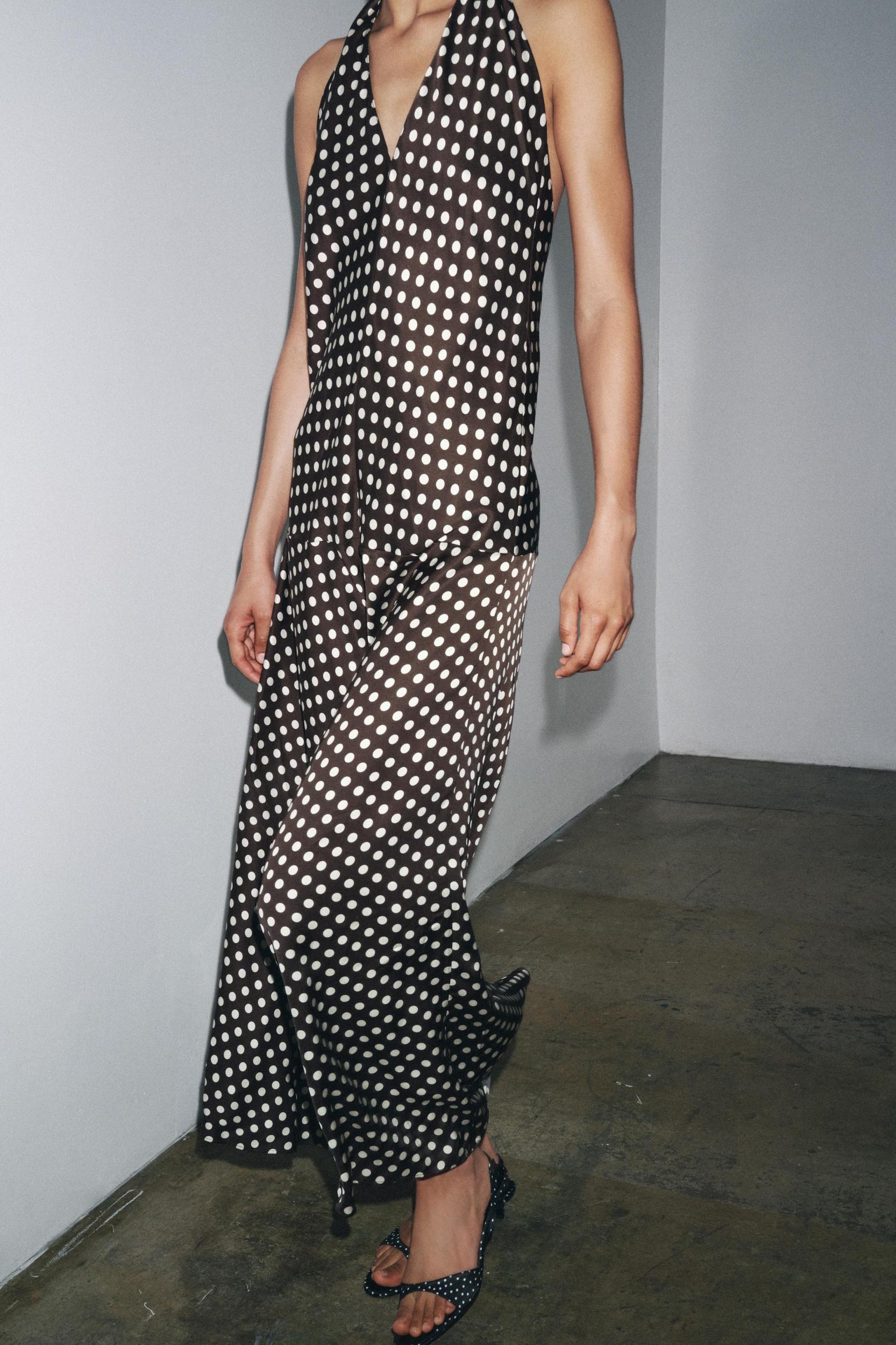 ZW COLLECTION HALTER POLKA DOT DRESS Product Image