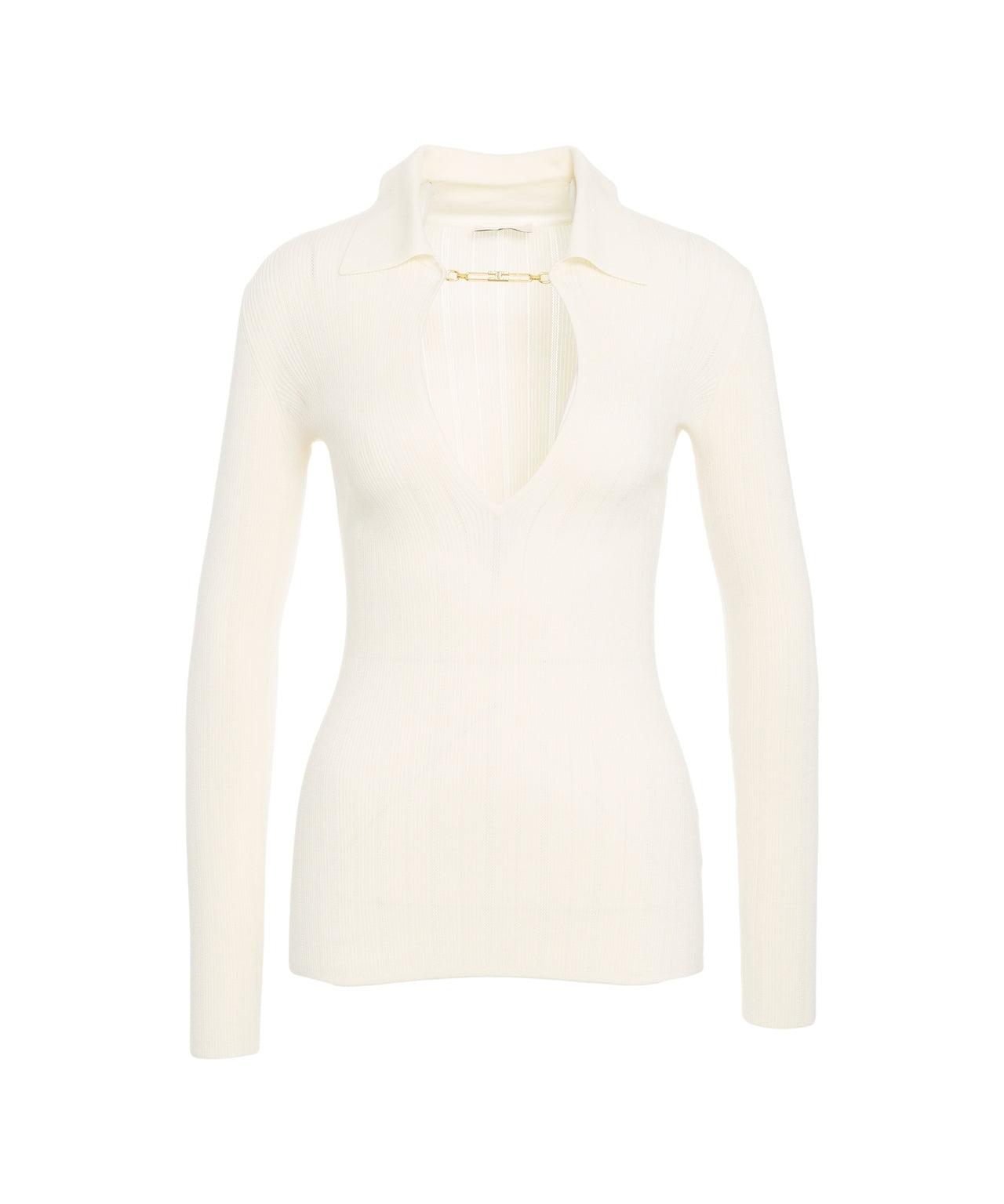 Knit Pullover with Chain Detail Product Image