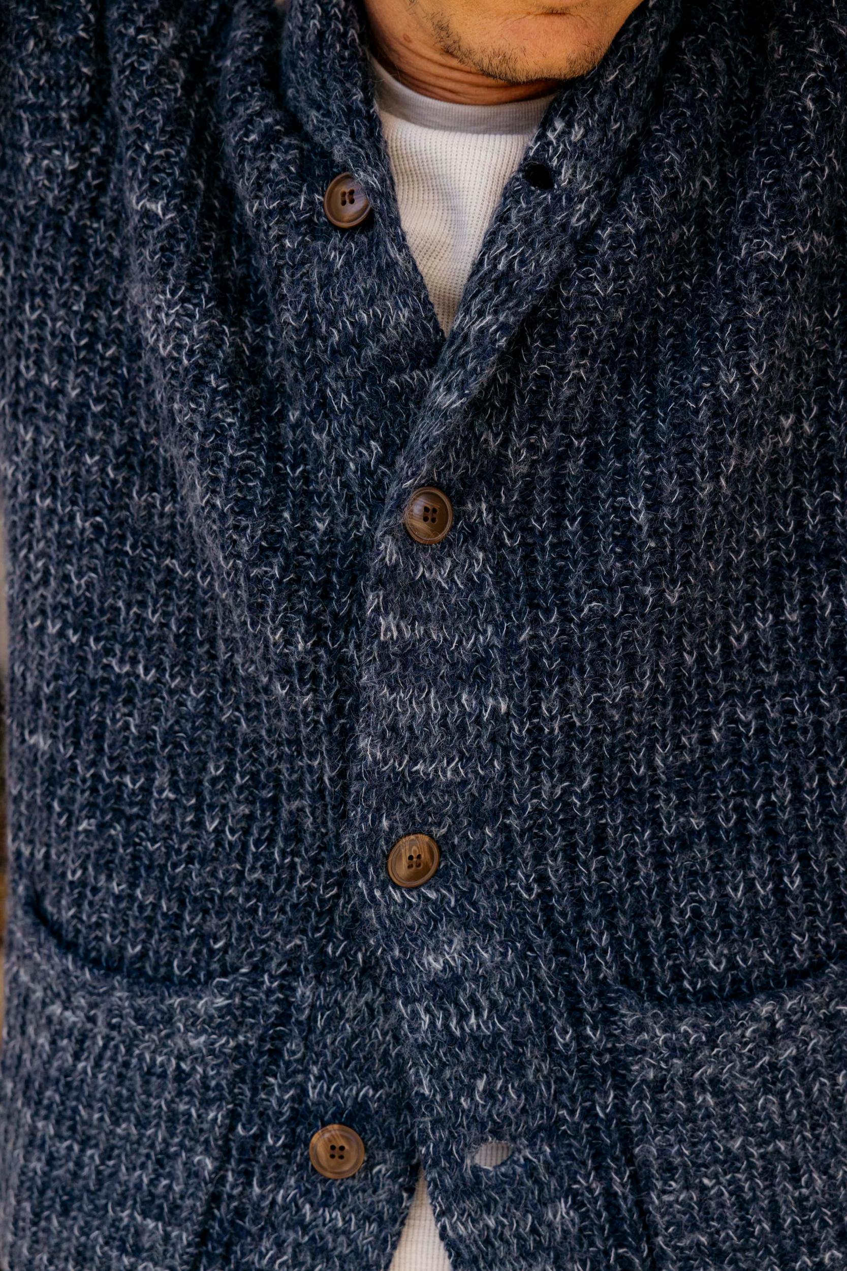Alfred's Shawl Cardigan Sweater - Insignia Blue Product Image