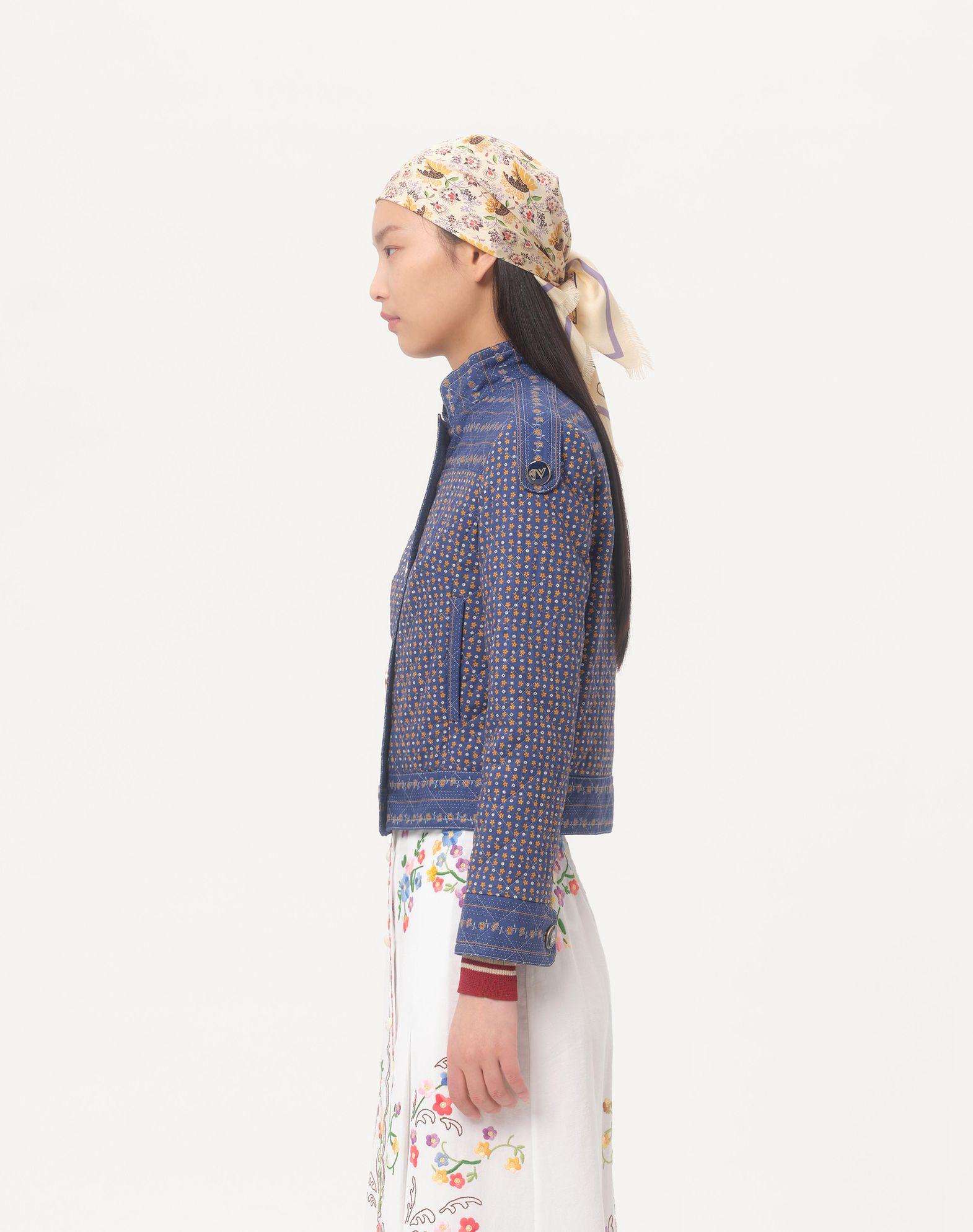 Caban In Mussola Riga Microfiore Voyage Imaginaire  Product Image