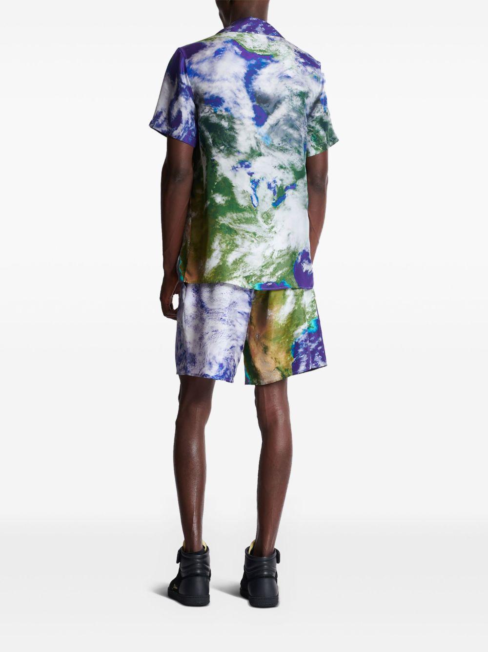 Earth-print shirt  Product Image