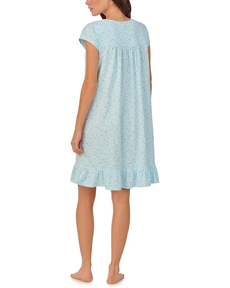Women's Eileen West Cap Sleeve Cotton Knit Short Gown Product Image