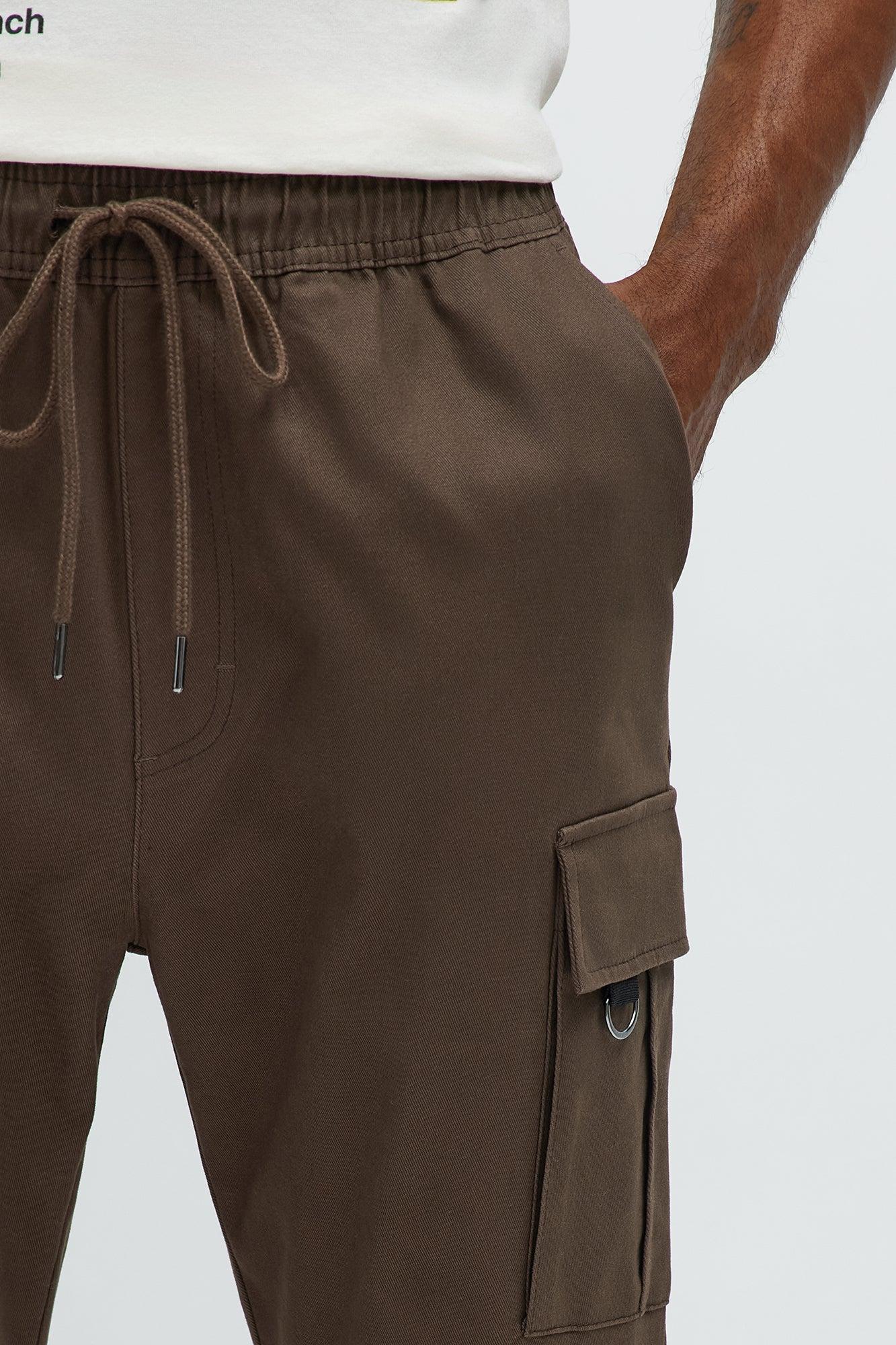 Slim Double It Cargo Pants - Brown Male Product Image