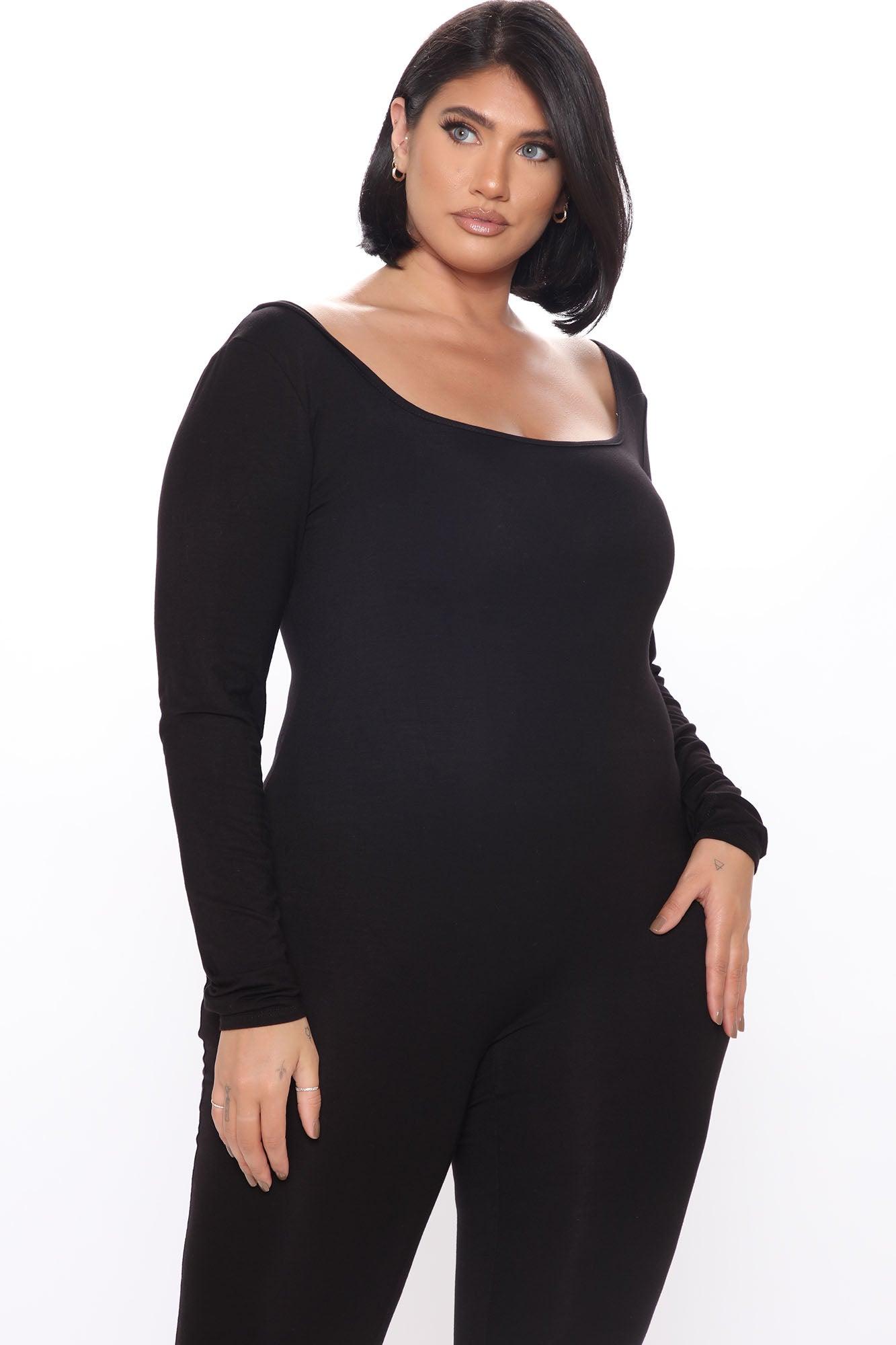 Nova Season Long Sleeve Jumpsuit - Black Product Image