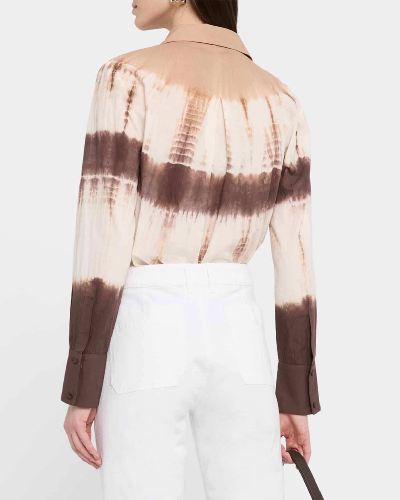 Cadia Tie-Dye Cotton Blouse Product Image