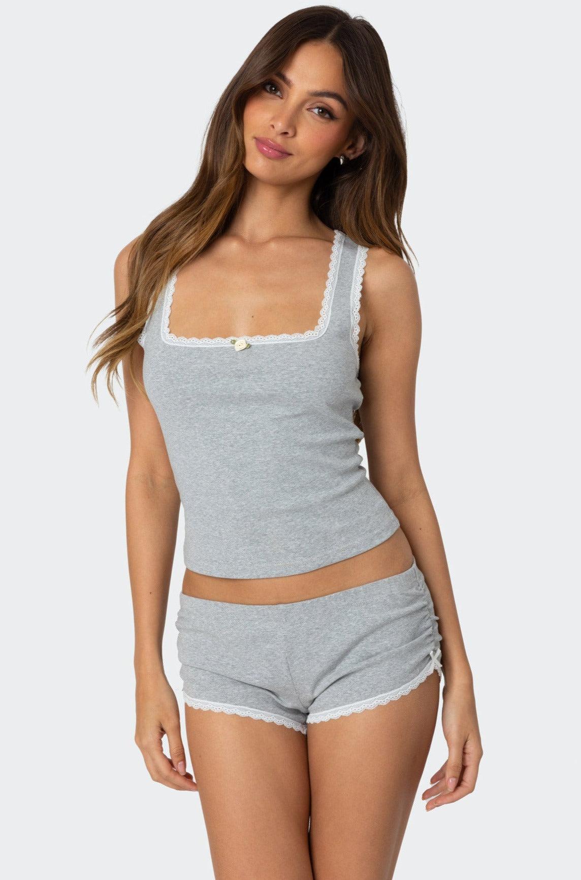 Kadence Lace Trim Tank Top Product Image